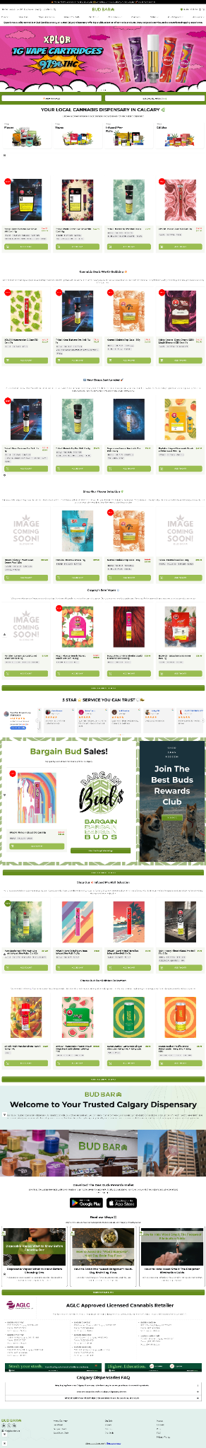 Bud Bar online storefront