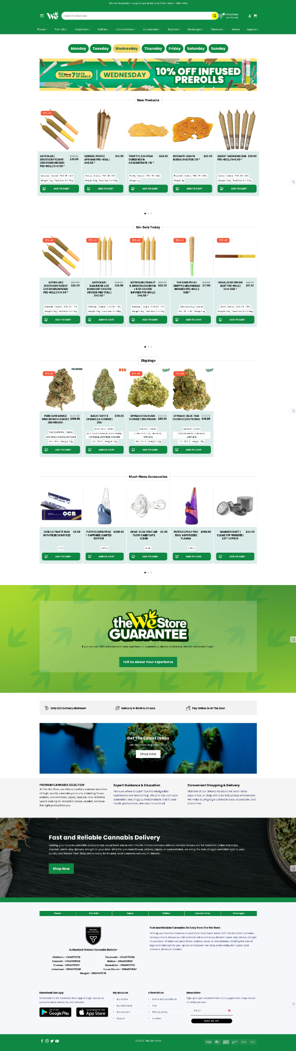 The We Store online storefront